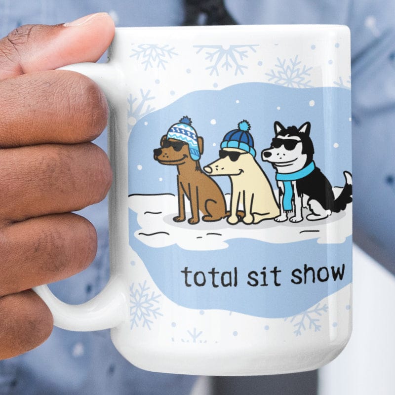 Total Sit Show Snow - Large Coffee Mug – Teddy the Dog