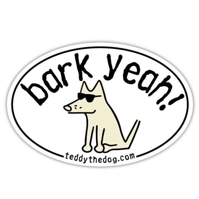 Bark Yeah Car Magnet - Teddy the Dog T-Shirts and Gifts