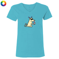 250 Cupcake  - Ladies T-Shirt V-Neck