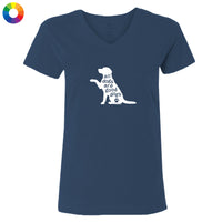 All Dogs are Good Dogs - Ladies T-Shirt V-Neck