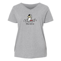 Always Spot On  - Ladies Curvy V-Neck Tee