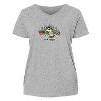 Bark Ranger   - Ladies Curvy V-Neck Tee