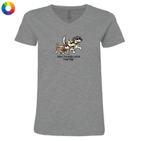 Best Furends Stick Together - Ladies T-Shirt V-Neck
