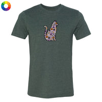 Black Cat Silhouette - Lightweight Tee