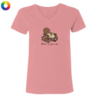 Bloom as you are - Ladies T-Shirt V-Neck