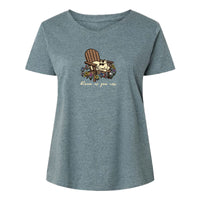 Bloom as you are - Ladies Curvy V-Neck Tee