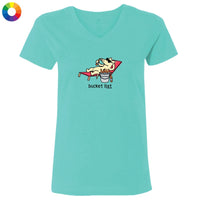 Bucket List  - Ladies T-Shirt V-NecK