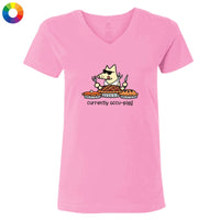 Currently Occupied - Ladies T-Shirt V-Neck