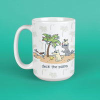 Deck the Palms  - Large Coffee Mug