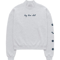 Dog Lovers Club Embroidered Mock Neck Sweatshirt