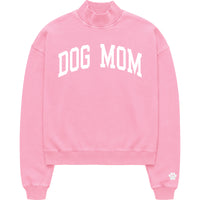 Dog Mom Mock Neck Sweatshirt