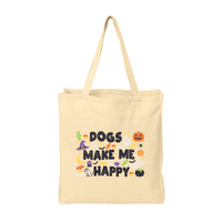 Dogs Make Me Happy Halloween - Shopper Tote