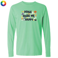 Dogs Make Me Happy Halloween - Classic Long-Sleeve T-Shirt