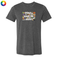 Dogs Make Me Happy Halloween - Lightweight Tee