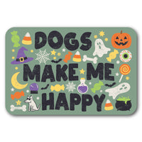 Dogs Make Me Happy Halloween - Sticker