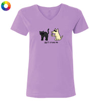 Don't Cross Me - Ladies T-Shirt V-Neck