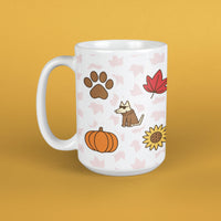 Fall Icons - Large Coffee Mug