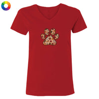 Fall Paw - Ladies T-Shirt V-Neck