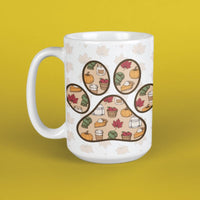Fall Paw - Large Coffee Mug