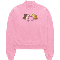 Fight Club Mock Neck Crewneck Sweatshirt