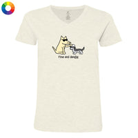 Fine and Dandie  - Ladies T-Shirt V-Neck