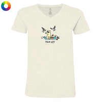 Flock Off - Ladies T-Shirt V-Neck