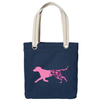 Flower Dog - Canvas Tote