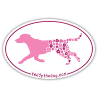 Flower Dog - Car Magnet