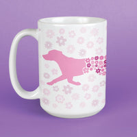 Flower Dog - Large Coffee Mug