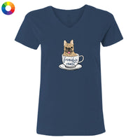Frenchie Roast - Ladies T-Shirt V-Neck