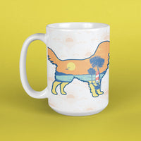 Golden Silhouette - Large Coffee Mug