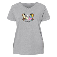Golden Years - Ladies Curvy V-Neck Tee