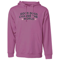 Good Dogs Change the World  - Sweatshirt Pullover Hoodie