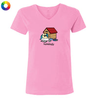 Homebody - Ladies T-Shirt V-Neck