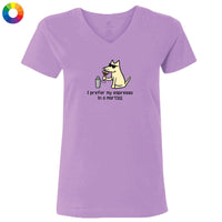 I Prefer My Espresso - Ladies T-Shirt V-Neck