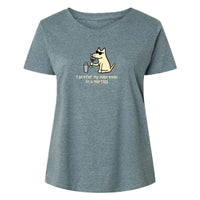 I Prefer My Espresso - Ladies Curvy V-Neck Tee