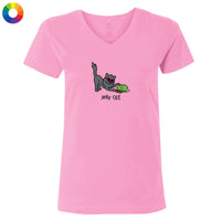 Jelly Cat - Ladies T-Shirt V-Neck