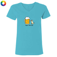 Lager than Life - Ladies T-Shirt V-Neck