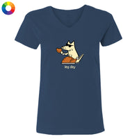 Leg Day - Ladies T-Shirt V-Neck
