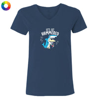 Lets get Hammered - Ladies T-Shirt V-Neck