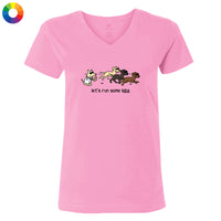 Lets Run Some Labs - Ladies T-Shirt V-Neck