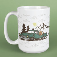 Mountain Truckin - Large Coffee Mug
