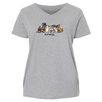 Muttastic - Ladies Curvy V-Neck Tee