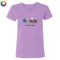 No Paws Left Behind - Ladies T-Shirt V-Neck