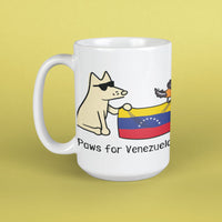 Paws for Venezuela - Large Coffee Mug