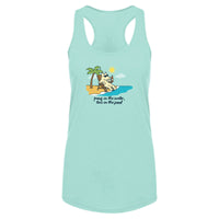 Paws in the Water - Ladies Racerback Tank Top