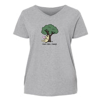 Read Relax Repeat   - Ladies Curvy V-Neck Tee