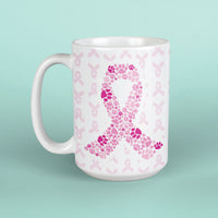 Ribbon Paws  - Large Coffee Mug