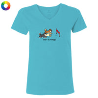 Start to Finnish - Ladies T-Shirt V-Neck