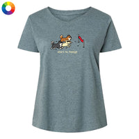 Start to Finnish - Ladies Curvy V-Neck Tee